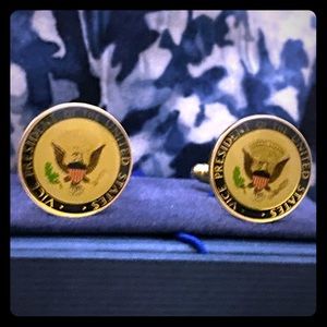 FINAL MARK DOWN - US VP George Bush cufflinks